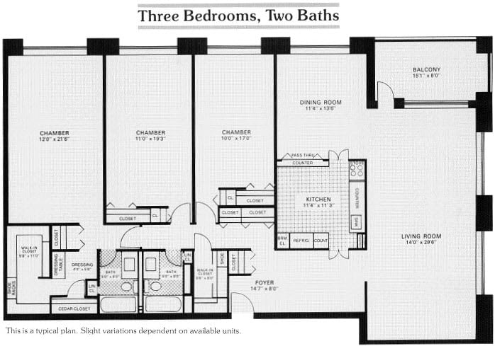 3 Bedroom, 2 Bath Scarborough Manor Units
