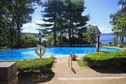 Outdoor heated pool